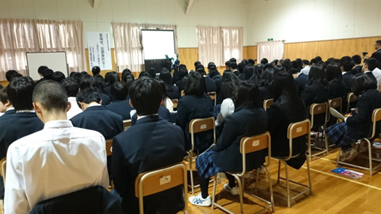 北海道稚内高等学校での講演3