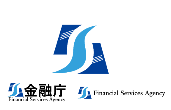 金融庁のシンボルマーク。 金融庁のロゴ（日本語（左下）英語（右下））にも使用されている。