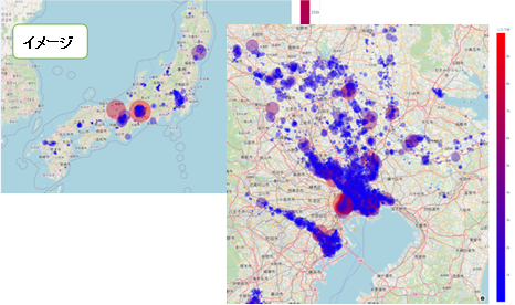 （図表４）地図上へのリスク度マッピング