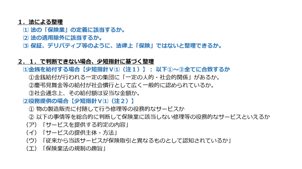 保険業該当性に関するQ&A