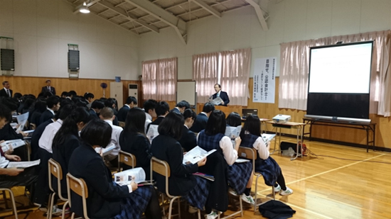 北海道稚内高等学校での講演2