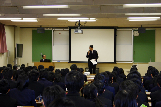 栃木県立宇都宮商業高等学校での講演1