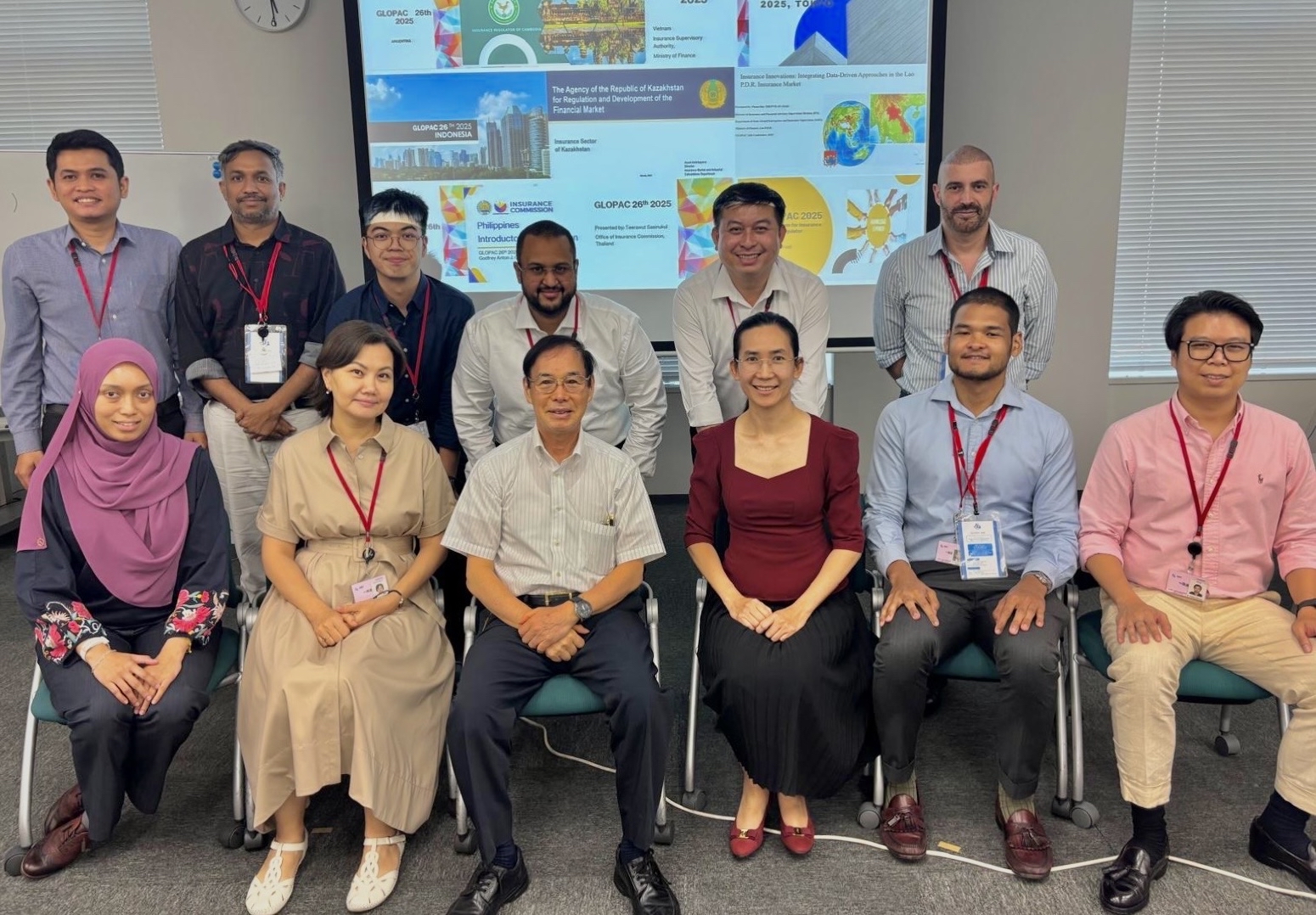 Commemorative photo with Dr. YOSHINO Naoyuki, Director of the Financial Research Center (FRC)