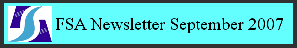 FSA Newsletter September 2007