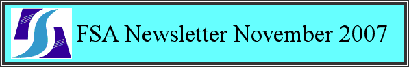 FSA Newsletter November 2007