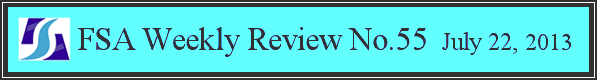 FSA Weekly Review No.55 July 22, 2013