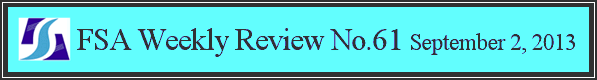 FSA Weekly Review No.61 September 2, 2013
