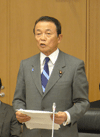 １１月２６日　中小企業等の金融の円滑化に関する意見交換会にて挨拶する麻生大臣