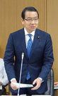 9月26日　第33回金融審議会総会・第21回金融分科会合同会合にて挨拶する越智大臣政務官