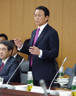 3月2日 年度末金融の円滑化に関する意見交換会にて挨拶する麻生大臣