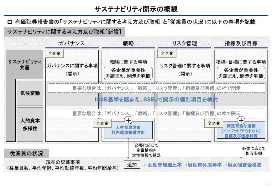 サステナビリティ開示の外観